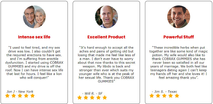 Customer Reviews of Cobrax Gummies