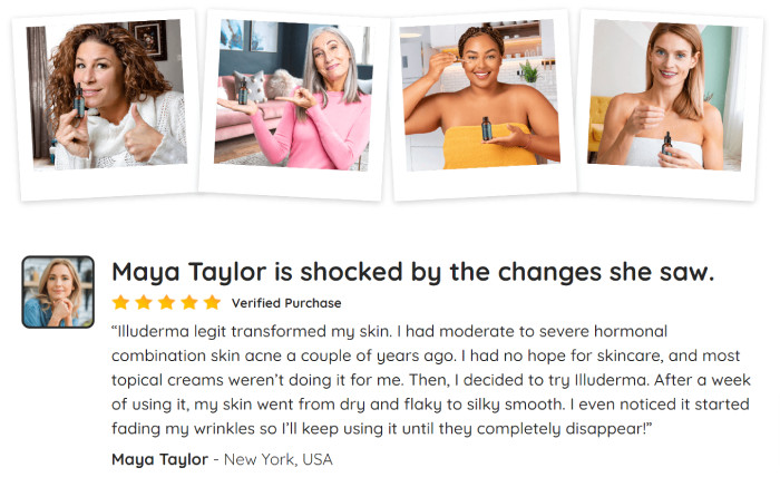 Real Customer Illuderma Skincare Serum Reviews