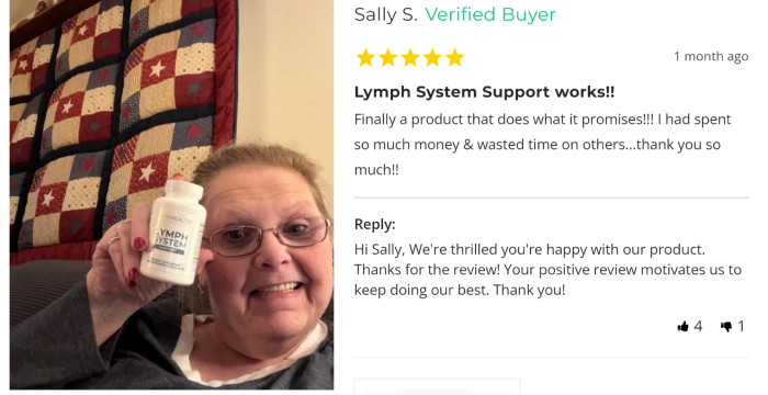Real Customer PureHealth Research Lymph System Support Reviews
