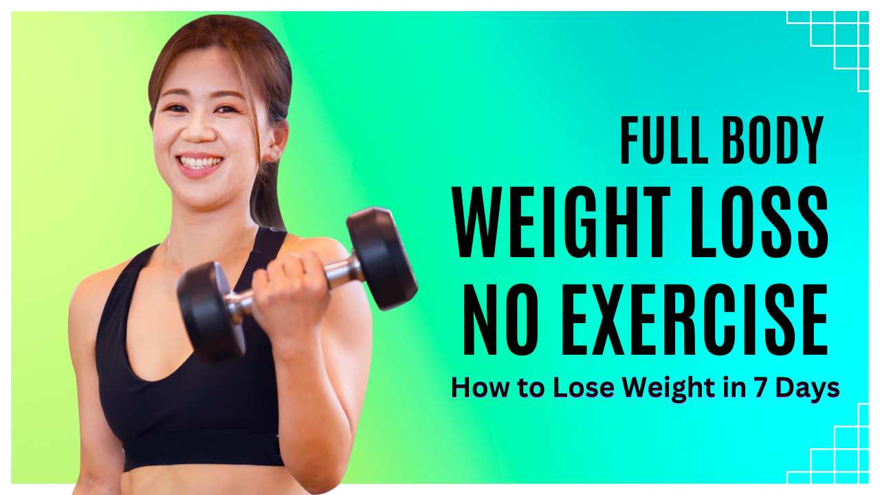 How to Lose Weight in 7 Days Without Exercise at Home No Exercise