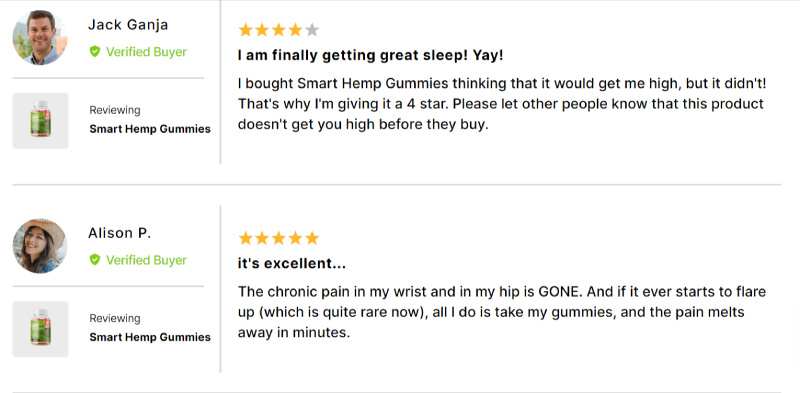 Smart Hemp Gummies Australia Customer Reviews