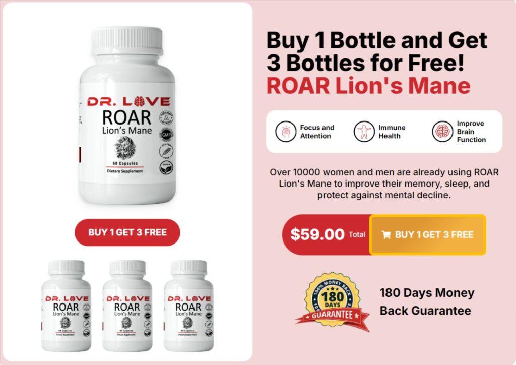 Dr. Love Roar Lion's Mane Price