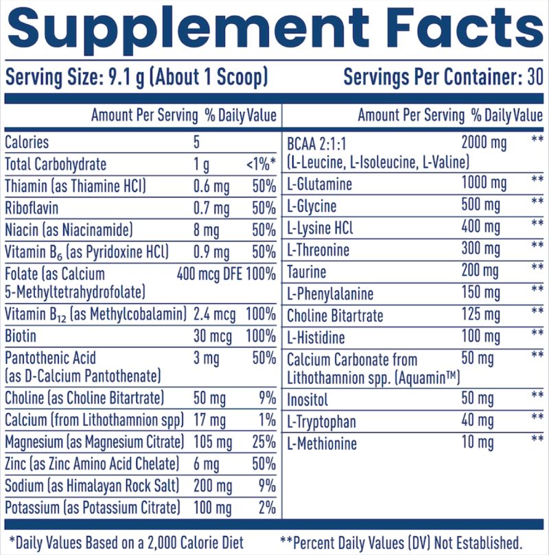 NativePath Native Hydrate Supplement facts