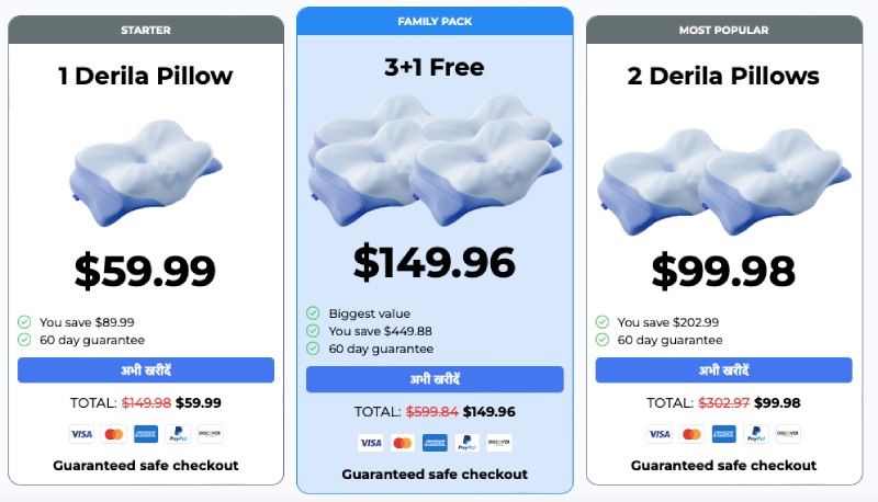 Derila Pillow Price